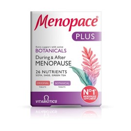 VITABIOTICS Menopace Plus Συμπήρωμα Διατροφής Κατα την Εμμηνόπαυση - 28 + 28tabs