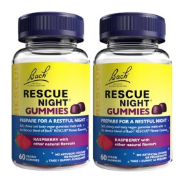 BACH Promo Rescue Night Gummies, Ζελεδάκια με Συνδυασμό 6 Ανθοϊαμάτων για Ήρεμο Ξεκούραστο Ύπνο  -60gummies 1+1 Δώρο