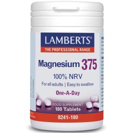 LAMBERTS Magnesium 375 100% NRV - 180tabs