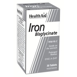 HEALTH AID Iron Bisglycinate 30mg With Vit C, Σίδηρος & Βιταμίνη C - 30tabs