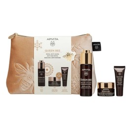 APIVITA Promo Queen Bee, Ορός Απόλυτης Αντιγήρανσης & Ανόρθωσης -30ml & ΔΩΡΟ Κρέμα Ελαφριάς Υφής -15ml & Κρέμα Ματιών -5ml