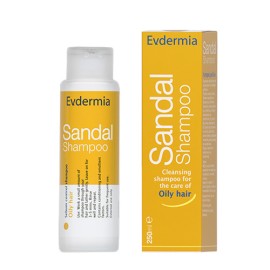 EVDERMIA Sandal Shampoo, Σαμπουάν Λιπαρά Μαλλιά - 250ml