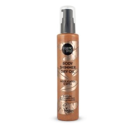 NATURA SIBERICA Organic Shop Body Shimmer Dry Oil Gold Jojoba & Shea, Ξηρό Λάδι Σώματος για Χρυσή Λάμψη - 100ml