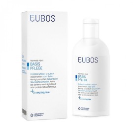 EUBOS Normal Skin Liquid Blue Washing Emulsion, Υγρό Καθαρισμού Χωρίς Άρωμα - 200ml