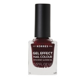 KORRES Gel Effect Nail Colour No57 Burgandy Red, Βερνίκι Νυχιών με Αμυγδαλέλαιο - 11ml