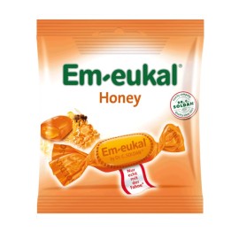 EM-EUKAL Καραμέλες για το Λαιμό & το Βήχα με Γεύση Μέλι - 50gr