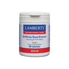 LAMBERTS Griffonia Seed Extract (5-HTP 100mg), Φυσικό Εκχύλισμα Griffonia Seeds - 60tabs