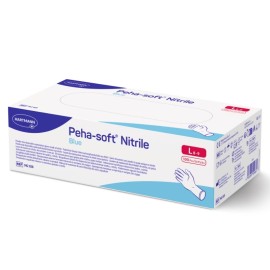 HARTMANN Peha-Soft Nitrile Blue, Εξεταστικά Γάντια Νιτριλίου Χωρίς Πούδρα Μπλε, Large -150τεμ