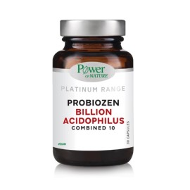 POWER OF NATURE Probiozen Billion Acidophilus Combined 10, Εξειδικευμένος Συνδυασμός 10 Φιλικών Βακτηριακών Στελεχών - 30caps