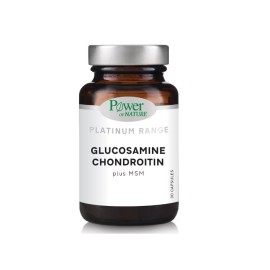 POWER OF NATURE Glucosamine Chondroitin, Συμπλήρωμα Διατροφής με Γλυκοζαμίνη, Χονδροϊτίνη & MSM - 30caps