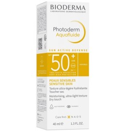 BIODERMA Photoderm Aquafluide SPF50+, Λεπτόρρευστη Αντηλιακή Προστασία για Ματ Αποτέλεσμα - 40ml