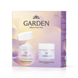GARDEN 24hour Face Duo Set No3, Nourishing Night Cream, Θρεπτική Κρέμα Νυκτός - 50ml & Anti-Wrinkle Cream, Αντιρυτιδική Κρέμα με Υαλουρονικό Οξύ- 50ml