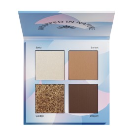 GARDEN Quad Eyeshadow, Παλέτα Σκιών με 4 Ζεστές, Γήινες Αποχρώσεις Earthy Tones -3.6g