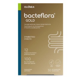 OLONEA BacteFlora Gold, Συνδυασμός Προβιοτικών και Πρεβιοτικού Υψηλής Περιεκτικότητας - 30caps