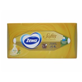 ZEWA Softis Soft & Sensitive Χαρτομάντιλα - 80τεμ