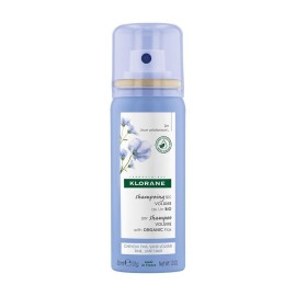 KLORANE Dry Shampoo Linum, Ξηρό Σαμπουάν Spray με Βιολογικό Λινάρι για Όγκο στα Μαλλιά - 50ml