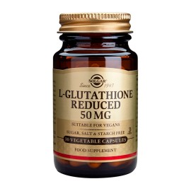 SOLGAR L-Glutathione (Reduced) 50mg, L-Γλουταθειόνη - 30veg.caps