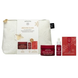 APIVITA Beevine Elixir Rich Cream, Αντιρυτιδική Κρέμα Σύσφιξης & Lifting Πλούσιας Υφής - 50ml  & ΔΩΡΟ Mini Ορός Ενεργοποίησης Σύσφιξης & Lifting - 10ml & Eye Lip Cream  1,5ml -1σσετ
