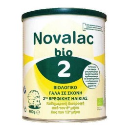 NOVALAC Bio 2, Γάλα σε Σκόνη 2ης Βρεφικής Ηλικίας 6ο- 12o μήνα - 400gr