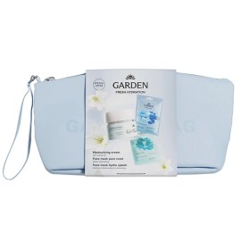 GARDEN Promo Fresh Hydration, Ενυδατική Κρέμα-Τζελ με Λευκό Νούφαρο -50ml & Μάσκα Προσώπου για Εντατική Ενυδάτωση -2x8ml & Μάσκα Απολέπισης & Αποτοξίνωσης -2x8ml & ΔΩΡΟ Νεσεσέρ, 1σετ