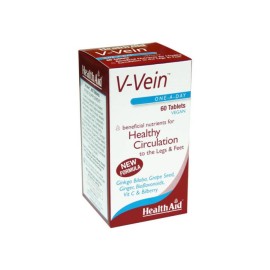 HEALTH AID V-Vein, Συμπλήρωμα Διατροφής για Κατακρατήσεις Υγρών & Πρήξιμο στα πόδια - 60tabs