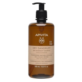 APIVITA Dry Dandruff Shampoo Eco Pack, Σαμπουάν Κατά Της Ξηροδερμίας με Σέλερι & Πρόπολη - 500ml