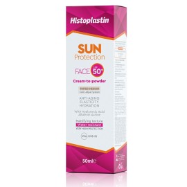 HEREMCO Histoplastin Sun Protection Face Tinted Cream to Powder SPF50+, Αντηλιακή Κρέμα Προσώπου με Χρώμα - 50ml