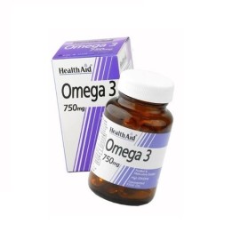 HEALTH AID Omega-3 750mg, Συμπλήρωμα Διατροφής με Ωμέγα 3 Λιπαρά Οξέα - 60caps
