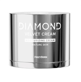 FREZYDERM Diamond Velvet Moisturizing Cream, Ενυδατική Κρέμα Προσώπου για Ώριμο Δέρμα - 50ml