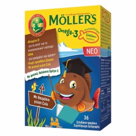 MOLLERS Omega-3 Zελεδάκια Ψαράκια με Γεύση Cola- 36τεμ