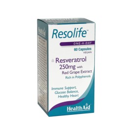 HEALTH AID  Resolife 250mg, Ρεσβερατρόλη - 60caps