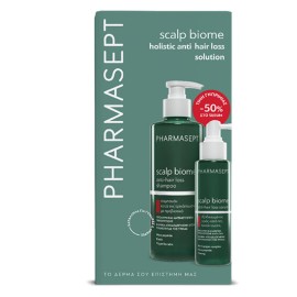PHARMASEPT Promo Pack/ Scalp Biome Anti-Hair Loss Shampoo -400ml & Scalp Biome Anti-Hair Loss Serum (-50% Τιμή Γνωριμίας) -100ml, 1σετ