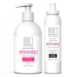SANKO SCENT Σετ Body & Soul Mirandus Body Mist - 200ml & Body Lotion - 500ml, 1σετ