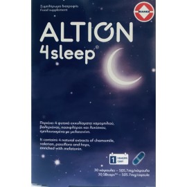 ALTION 4Sleep, Βελτίωση της Ποιότητας του Ύπνου - 30caps