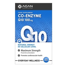 AGAN Co-enzyme Q10 100mg, Συμπλήρωμα Διατροφής με Συνένζυμο Q10 100mg - 30caps