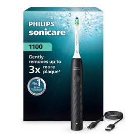 PHILIPS Sonicare 1100 Κωδ HX3901/02 Electric Toothbrush, Επαναφορτιζόμενη Ηλεκτρική Οδοντόβουρτσα για Υγιή Δόντια & Ούλα, Μάυρη -1τεμ