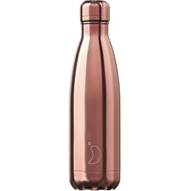 CHILLYS BOTTLES Μπουκάλι- Θερμός, Chrome Edition Rose Gold - 500ml