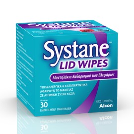 SYSTANE Lid Wipes, Μαντηλάκια Καθαρισμού Βλεφάρων - 30τεμ