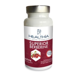 HEALTHIA Superior Berberine 925mg, Συμπλήρωμα Διατροφής με Εκχύλισμα του Φυτού Berberis Aristata - 60caps