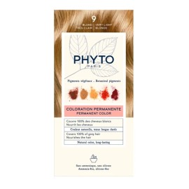 PHYTO Phytocolor Νο9 Very Light Blonde, Μόνιμη Βαφή Μαλλιών Ξανθό Πολύ Ανοιχτό