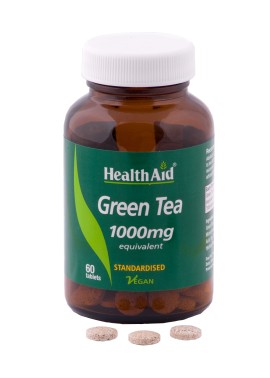 HEALTH AID Green Tea 1000mg, Εκχύλισμα Πράσινου Τσαγιού - 60tabs