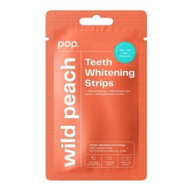 POP. Wild Peach Teeth Whitening Strips, Ταινίες Λεύκανσης Δοντιών με Γεύση Ροδάκινο -7τμχ