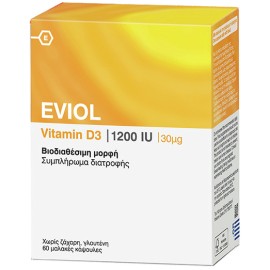 EVIOL Vitamin D3 1200iu 30mcg - 60caps