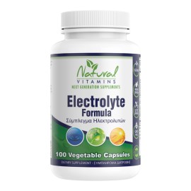 NATURAL VITAMINS Electrolyte Formula, Φόρμουλα Ηλεκτρολυτών - 100caps