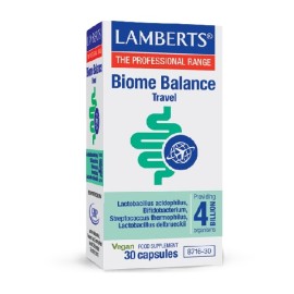 LAMBERTS Biome Balance Travel 4, Συμπλήρωμα Διατροφής με Προβιοτικά - 30caps
