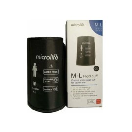 MICROLIFE Wide Range Conical Rigid Cuff, Περιχειρίδα Πιεσόμετρου Size M-L Μαύρη - 1τεμ