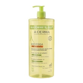 A-DERMA Exomega Control Anti-Scratching Emollient Shower Oil, Μαλακτικό Έλαιο Καθαρισμού Κατά του Αισθήματος Κνησμού -1lt