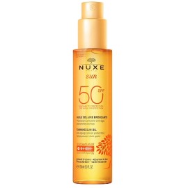 NUXE Sun Tanning Oil High Protection SPF50, Λάδι Μαυρίσματος για Πρόσωπο & Σώμα - 150ml