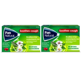 PAN NATURAL Cough Lozenges, Παστίλιες για τον Ερεθισμένο Λαιμό & το Βήχα - 16τεμ 1+1 ΔΩΡΟ
