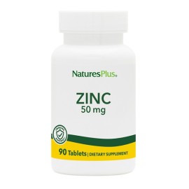 NATURE΄S PLUS Zinc 50mg, Ψευδάργυρος - 90tabs